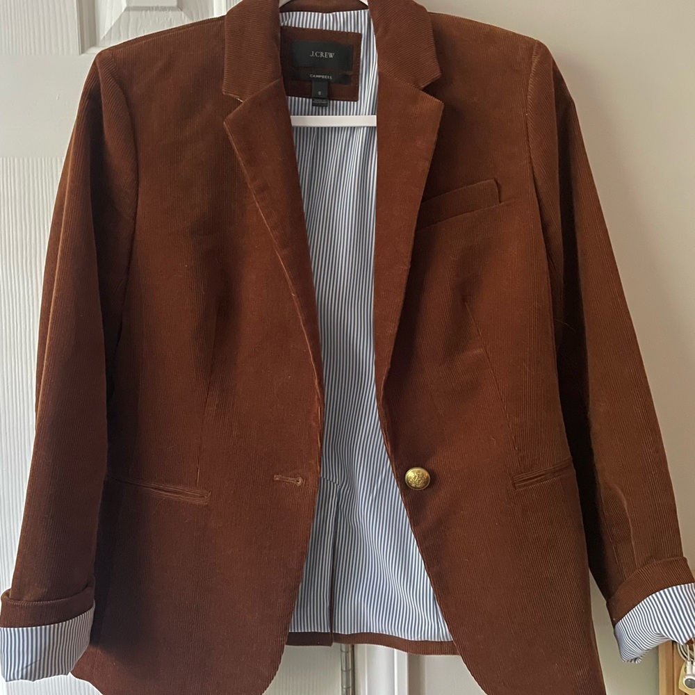 J.Crew Brown Corduroy Blazer